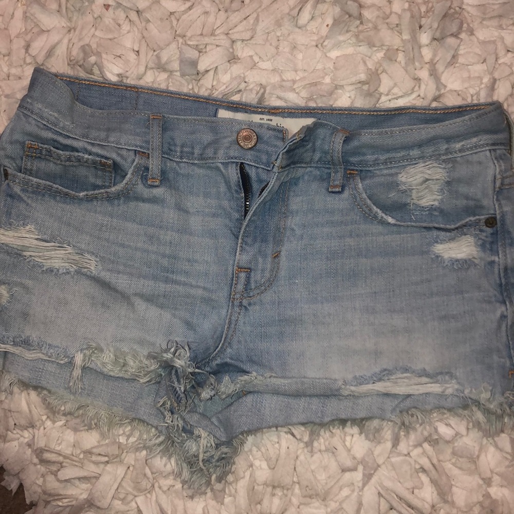 High wasted A&F jean shorts